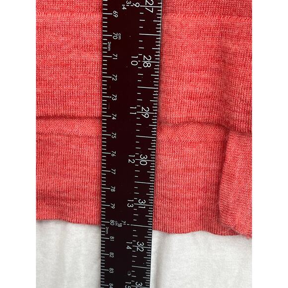 J. Jill Merino Wool 3/4 sleeve tunic sweater in coral, size L, EUC - Picture 7 of 9